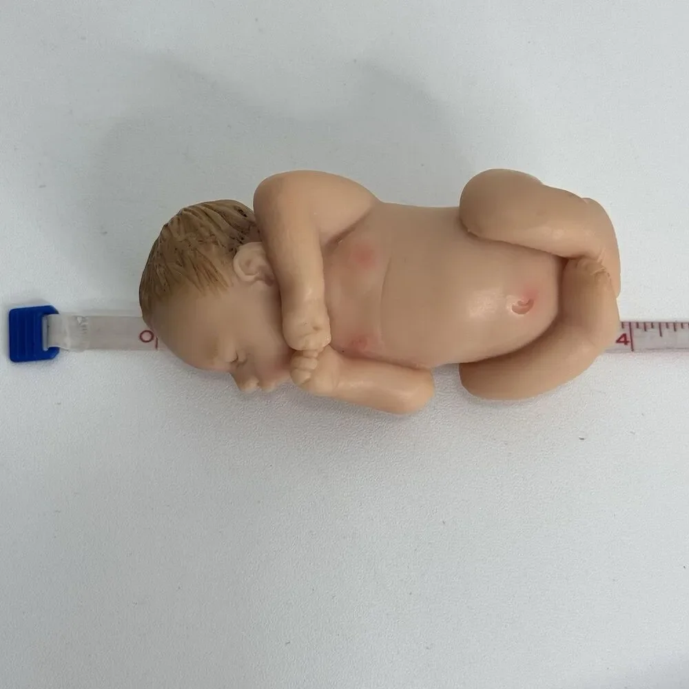 Realistic Sleeping Baby Boy Girl Cake Topper Twins Baby Showers Birthday Resin